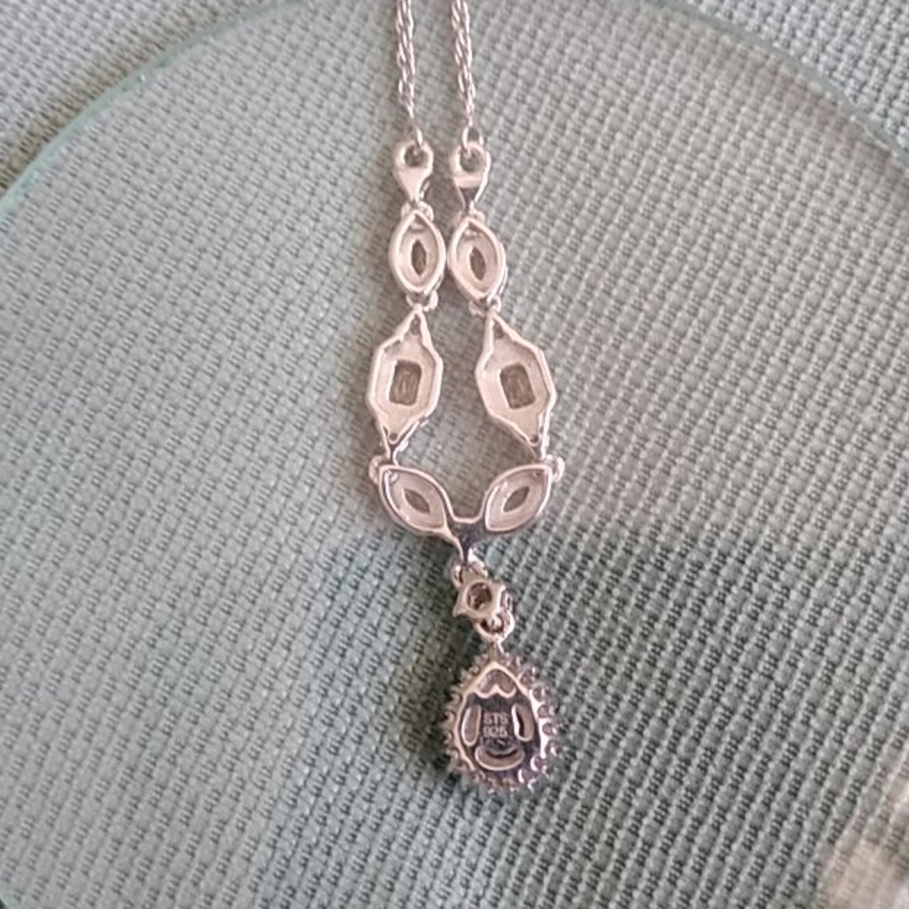 GOLDEN IMPERIAL TOPAZ, ZIRCON PRINCESS NECKLACE💘 - Picture 8 of 9